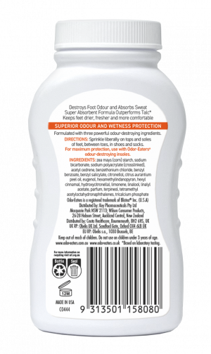 UK ANZ Odor Eaters Foot Powder Back C0444